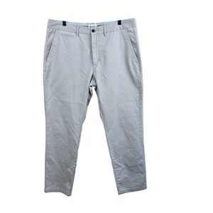 Perk Chino Pants Mens 36x32 Khaki Slim Fit Stretch Flat Front Twill Casual‎
